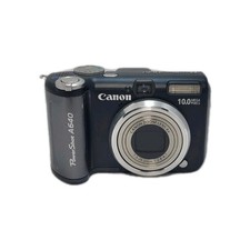 Canon PowerShot A640 10MP Digital Camera with 4X Optical Zoom Black Tested