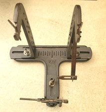 ANTIQUE VINTAGE DUDLEY WHEEL TRUING STAND MOTORCYCLE BICYCLE CAST IRON NICE ONE!