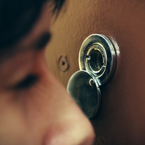 Visionneuse de porte 15/16" peephole 220° visionneuse de porte avec couvercle argent - Photo 6/7