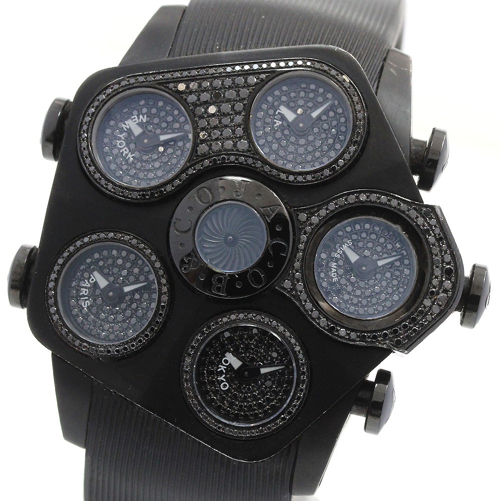 JACOB&CO G5 Grand JC-GR5-33 black diamond bezel black Dial Quartz 