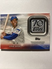 2021 Topps - 70th Anniversary Manufactured Logo Patch Ernie Banks #70LP-EB CUBS