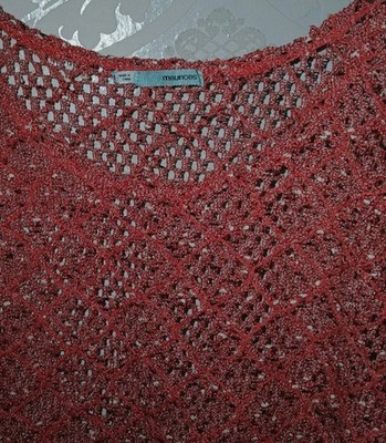 Maurices S Strand Top Überwurf Häckel Luftig Shirt Sommer Urlaub Durchsichtig