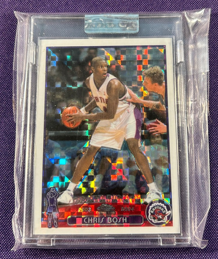 2003-04 Topps Chrome XFractor Chris Bosh Toronto Raptors RC Rookie 126/220