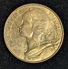 1964 France 20 Centimes Circulated KM# 930