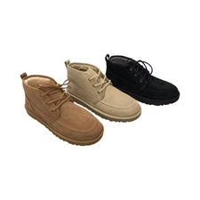 UGG Men's Neumel Moc Chestnut Black Mustard Seed Suede Chukka Boots 1121645