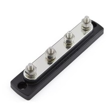 2pc Blue Sea Systems 2303 Common BusBar, Four 1/4"-20 Studs, 150A, 300VDC,