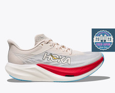 HOKA ROCKET X 3 1168724 ARFR Alabaster Frost Unisex Running Carbon Fiber Shoes