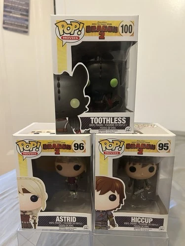 Funko Pop! Vinyl How to Train Your Dragon 2 Astrid #96 Toothless #100 Hiccup #95