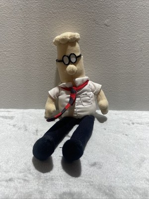 Vintage Dilbert Plush Doll 8'' Stuffed Toy Scott Adams Comic Character Figure