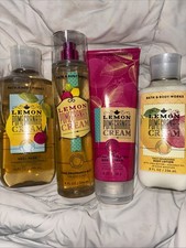 4 Bath Body Works LEMON POMEGRANATE CREAM Mist Shower Gel Lotion Mist