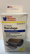 Good Neighbor Pharmacy 4" Elastic Bandage with Easy Hook Closure