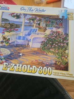 White Mountain On The Water E Z Hold 300 Extra Large Pieces Puzzle