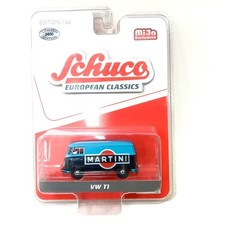 Schuco 1/64 Volkswagen VW T1 Bus Camper Car Alloy MARTINI model car