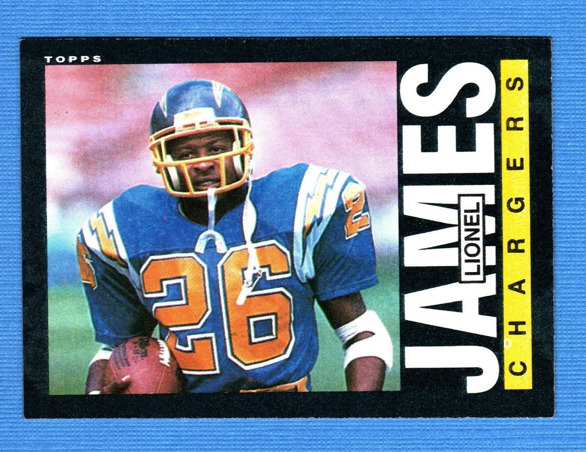 1985 Topps #376 Lionel James EXMT San Diego Chargers