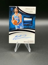 DILLON JONES 2024-25 Immaculate Collection Rookie Patch Autographs FOTL 5/8