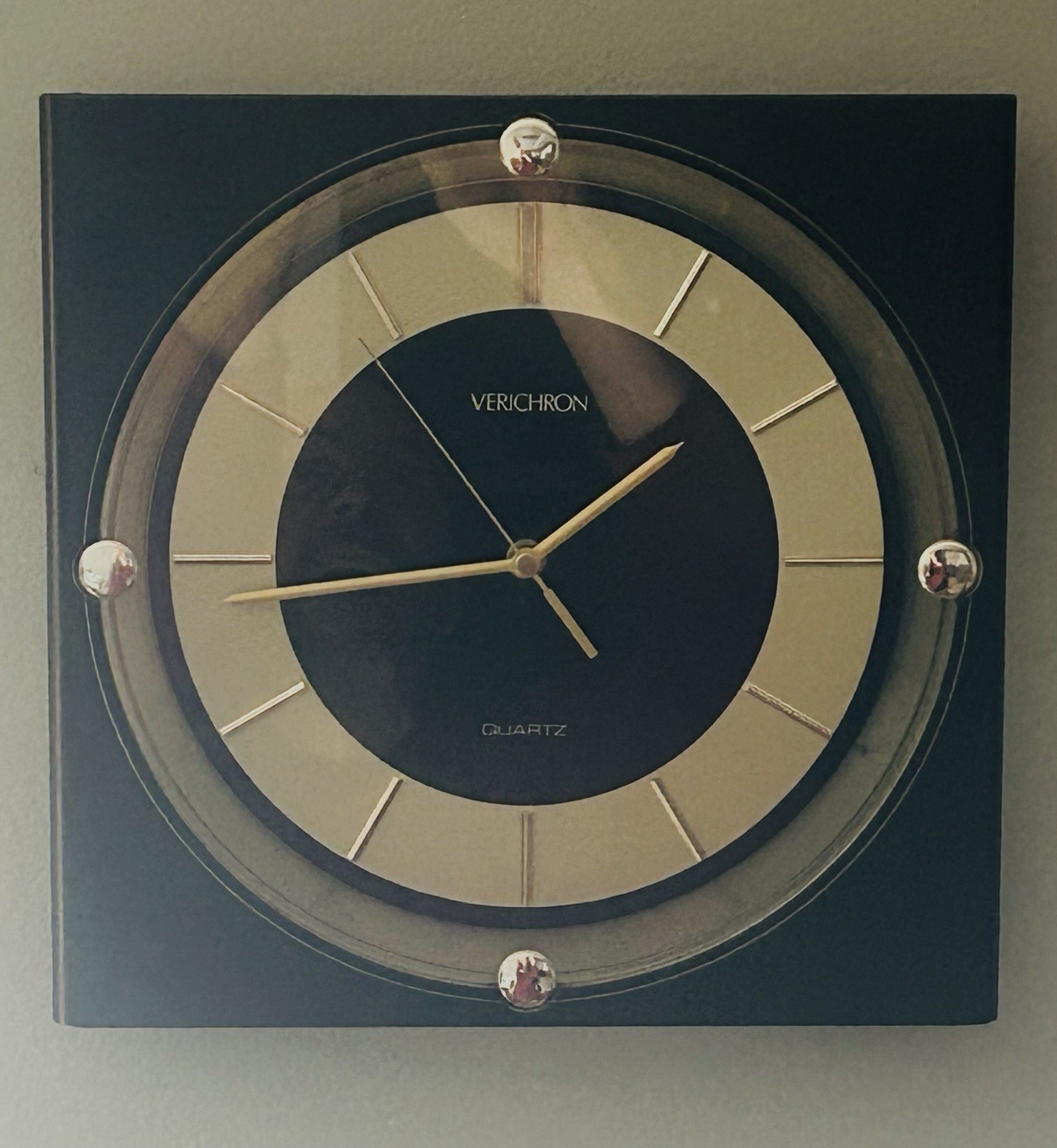Vintage 1980&rsquo;s Verichron &bull; Art Deco &bull; Hollywood Regenc