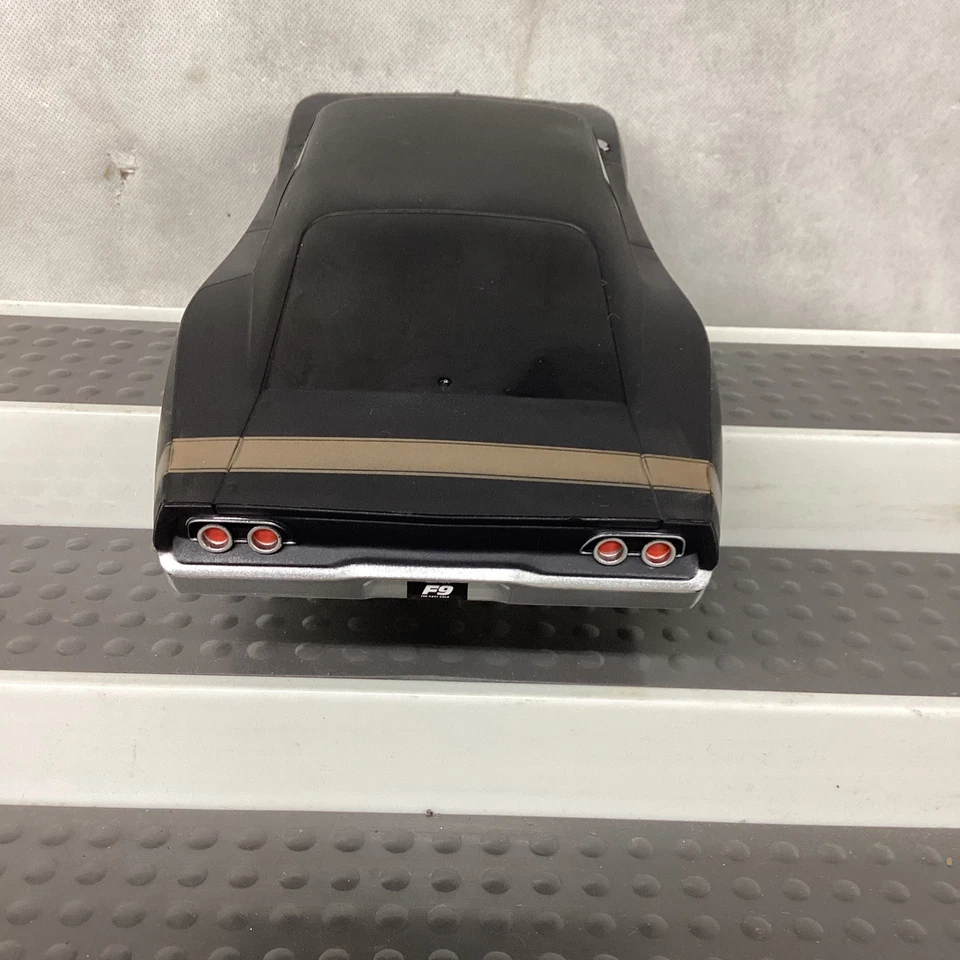 Jada Fast & Furious Dom's 1968 Dodge Charger F9 Widebody Black R/C  TESTED - Image 3 of 4