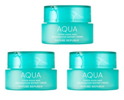 Nature Republic Super Aqua Max Kombination Watery Cream 80ml x 3ea