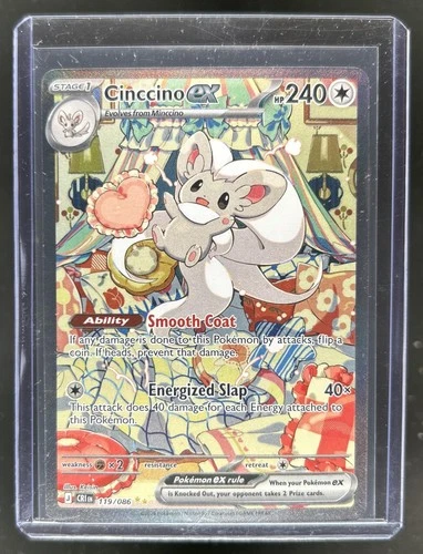 2026 Pokemon Chaos Rising Cinccino ex Special Illustration Rare #119/086