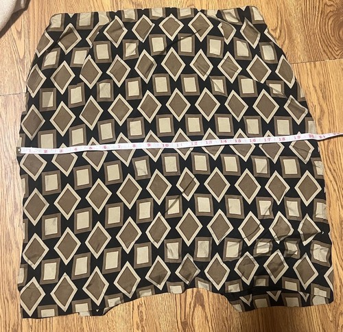 Jupe Mini Ann Taylor Taille 00P Petite - Rayée Ivoire - Fermeture Zipper - Occasion Très Bon état