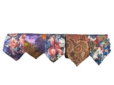 Floral Paisley Abstract Men's Neck Ties Lot of 5