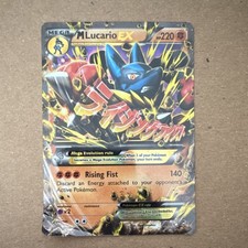 Pokémon M Lucario EX Secret Rare Holo 220 HP XY Furious Fists 113/111 on eBay
