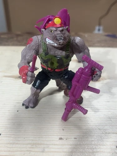 Teenage Mutant Ninja Turtles Dirtbag Figure 100% Complete w/All Acc.1991 Vintage