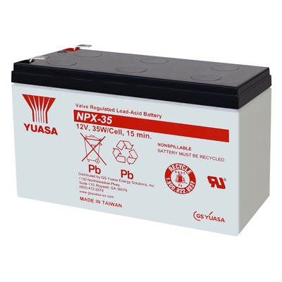 Yuasa NPX35-250 High-Rate 12 VOLT 7.2 AH SLA Battery
