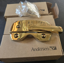 Andersen Window TW Lock  Keeper Lockable Bright Brass Gold 1669321 Screws