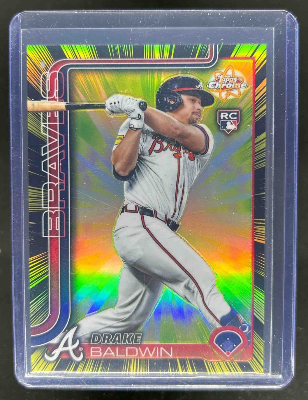 2025 Topps Chrome Update Drake Baldwin Radiating Rookie RC SP #RR-28 Braves