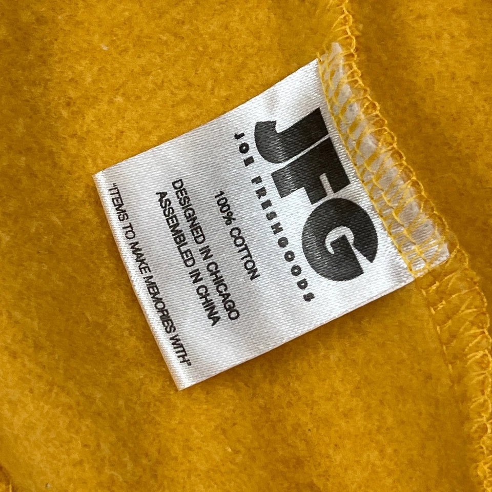 Joe Freshgoods Sweatpants Men's XL Yellow Sun Stars Ankle Tie Side Stripe Pants - Image 4 of 4