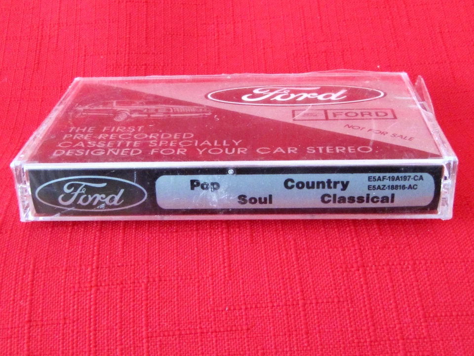 First Pre-Recorded Cassette Specially Designed Ford Demo Mix Tape Stereo New VTG - Image 2 of 3