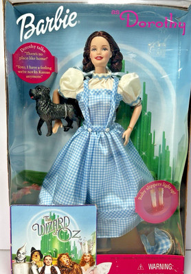 1999 Wizard of Oz Barbie As Dorthy Doll MPN 25812 Box has wear & tear.