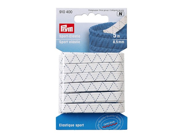 Prym 910400 Sport-Elastic 5M X 8,5Mm - Weiß-image