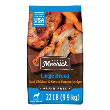 Merrick Grain Free Large Breed Dry Dog Food Real Chicken Sweet Potato 22lb