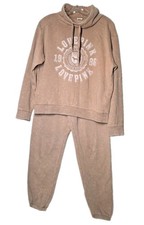 PINK Victoria's Secret Womens Size Small Fleece Sweatsuit Set Hoodie  Pants
