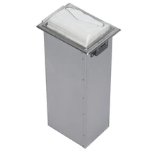 San Jamar H2005CLSS In-Counter Fullfold Napkin Control Face - Clear/Stainless