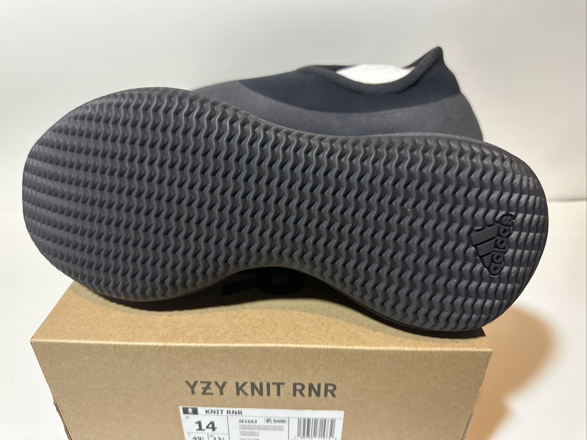 Adidas Yeezy Knit Runner RNNR RNR Fade Onyx IE1663 Size 14 Kanye 