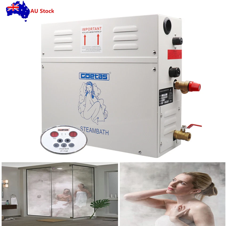 9KW Sauna Steam Machine Steam Generator Fumigation Device W/ Digital Controller - image 3 of 4