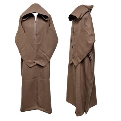 Plus Size Moroccan Winter Cashmere Wool Blend Beige Hooded Thobe Djellaba