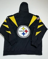 Vintage 90s Pittsburgh Steelers “Dart” Jacket Apex One Puffer NFL Football Men M