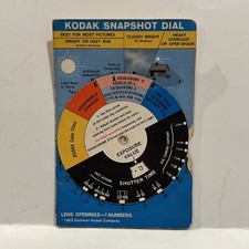 Vintage KODAK CAMERA SNAPSHOT / FLASH DIAL CALCULATOR