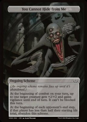 x1 You Cannot Hide from Me - OVERSIZE C MTG Commander: Duskmourn: House of Horro
