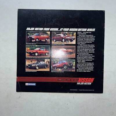 Original 1985 Nissan 200SX Deluxe Sales Brochure Catalog XE Turbo