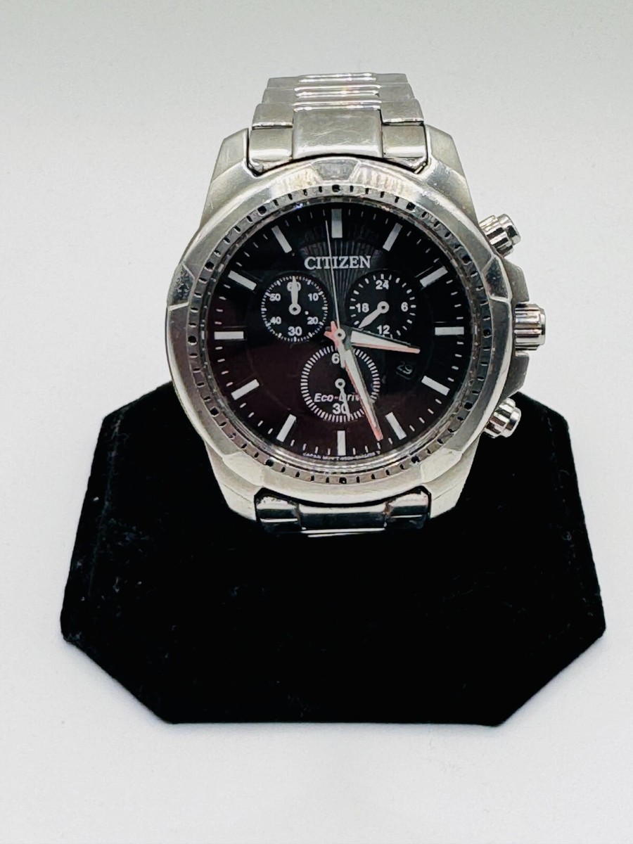 稼働品／CITIZEN Eco-Drive chronograph H500 Citizen Eco-Drive H500-R012282 Men's Chronograph Silver