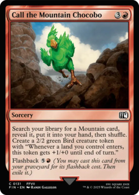 0131 Call the Mountain Chocobo FFVII FIN Final Fantasy MTG Card SHIPS NOW