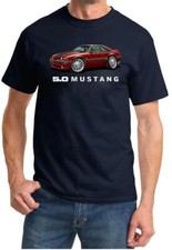 1985 1986 Ford Mustang GT 5.0 Hatchback Full Color Design Tshirt NEW