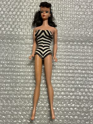 Vintage Original Genuine 1961-1962 Brunette Ponytail Barbie #5