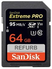 SanDisk 64GB Extreme PRO SD 64G SDXC Memory Card Class 10 ExtremePRO 4K 95MB/s