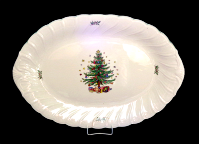 Servierplatte NIKKO Porzellan JAPAN Happy Holidays 50,5 x 34,5 cm bitte lesen